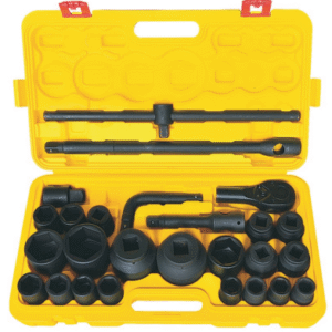 26PCS  34"-1"Plastic  box  heavy  socket  set