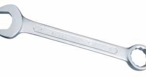 Combination wrench with pearl nickeled finished