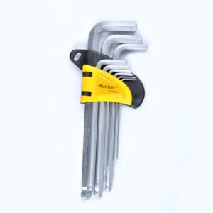 9PCS  Cr-v  long  type  hex  key