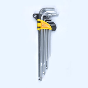 9PCS Cr-v long type hex key