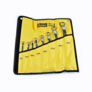 8pcs   CR-V    Miror   polished    ring   spanner    sets