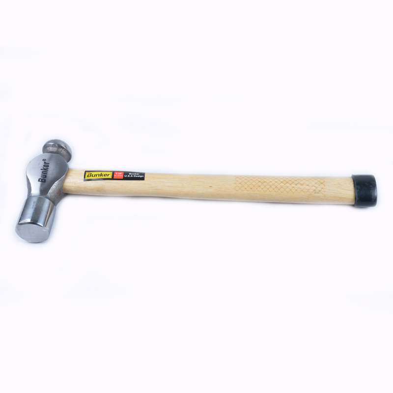 Ball pein hammber with wooden handle