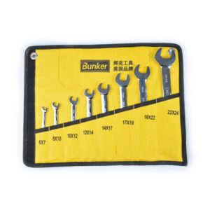 8pcs C-V Miror Polished double open ends spanner sets