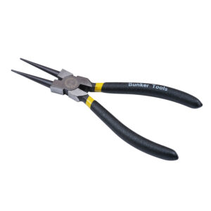 Internal circlip plier with bent nose