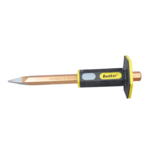 Pointed chisel with plastic cover