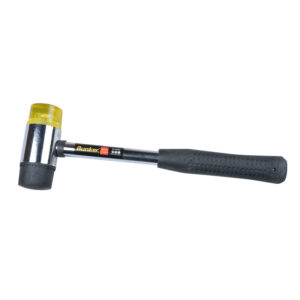 Rubber mallet with steel handle