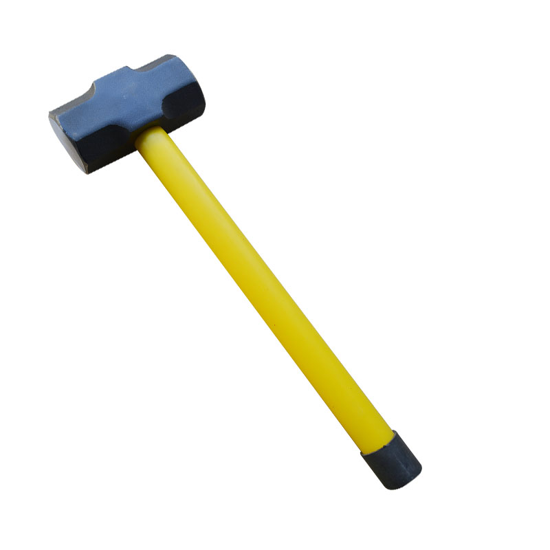 Sledge hammber with fiber glass handle
