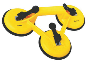 Three claw glass sucker