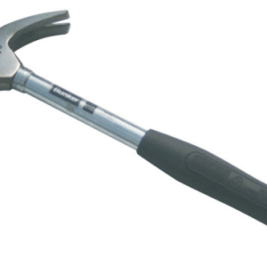 Claw hammer with steel handle